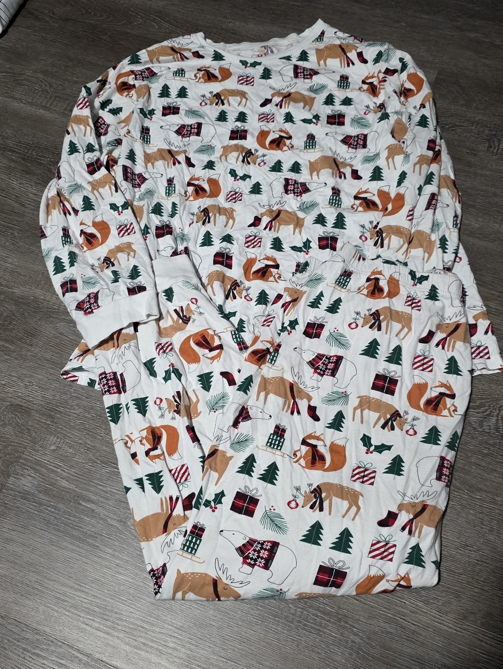 Unisex PJ Place Christmas Animal Pajama Set